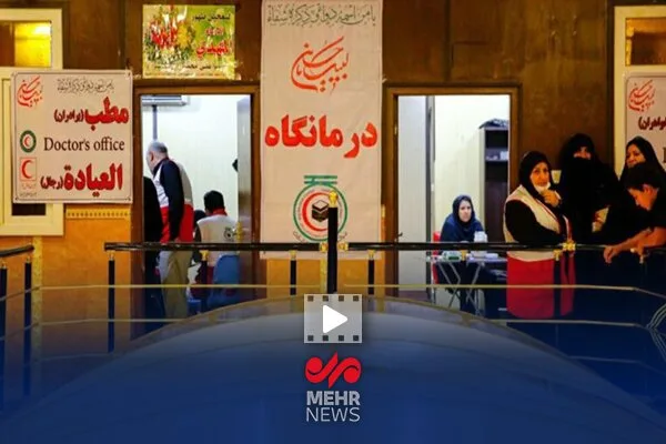 ارائه خدمات شبانهروزی درمانی و امدادی هلالاحمر به زائران اربعین