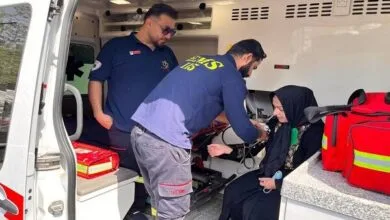 خدمت رسانی کارشناسان اورژانس استان تهران در راهپیمایی جاماندگان اربعین