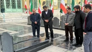دیدار مسئول بسیج جامعه پزشکی با خانواده شهید حیدری