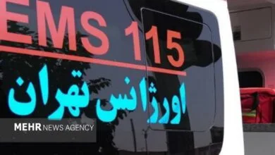 برخورد خودروی پراید با مانع در اتوبان الغدیر ۸ نفر مصدوم برجای گذاشت