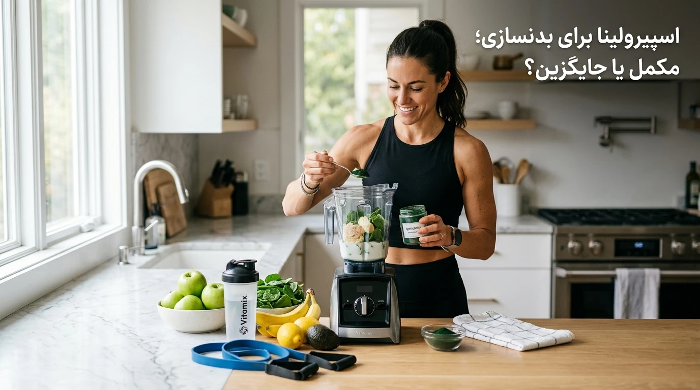 اسپیرولینا یا پروتئین وی؟ مقایسه علمی 7 تفاوت برای بدنسازی و عضلهسازی بهتر